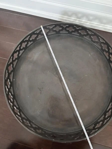 Urban Barn cast iron round tray