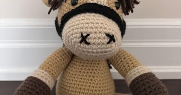 Handmade Crochet Stuffed Horse Plush Toy