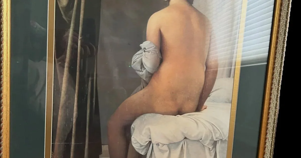 Framed Ingres 'The Valpinçon Bather' Art Print