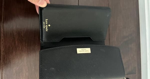 Kate Spade Black Saffiano Leather Wallet Wristlet