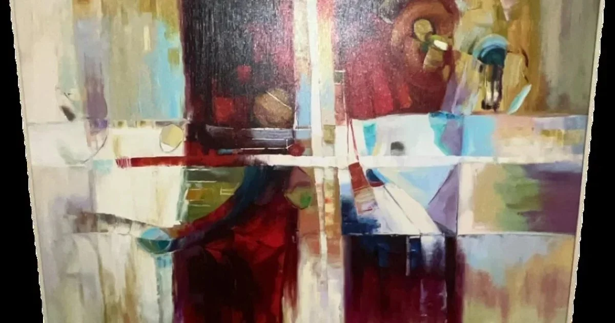 Large Abstract Modern Art Canvas Painting Decor