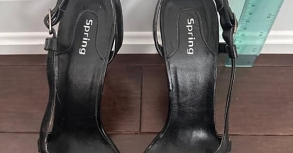 Call It Spring Black Jeweled Strappy Heeled Sandals